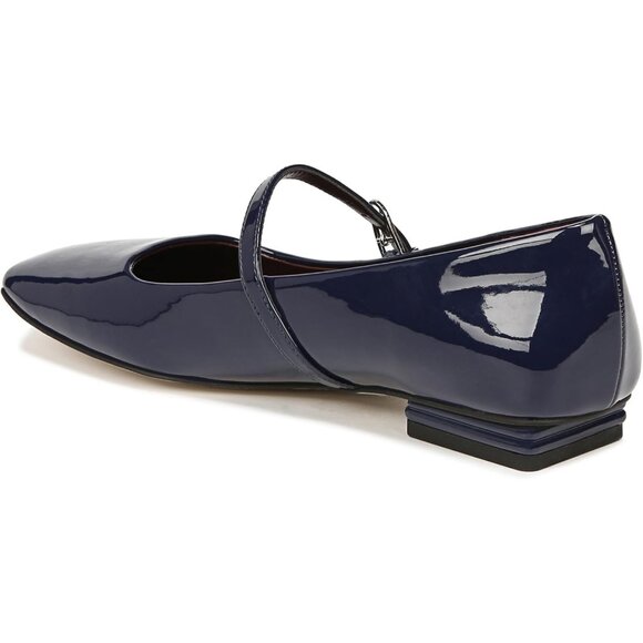 Franco Sarto Womens Sapphire Blue Patent Faux Leather Tinsley Mary Jane Flat - Picture 8 of 9